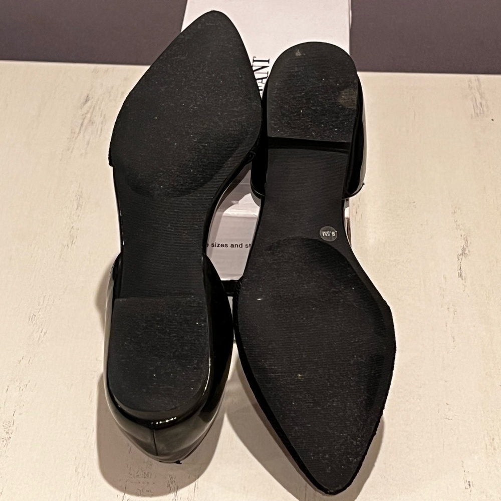 Alfani Black Flats with Pointed Toe and Cut-Out Sides - Picture 8 of 9